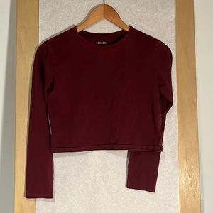 dark red long sleeve